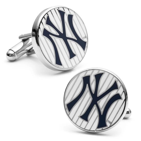 MLB New York Yankees Pinstripe Cufflinks - Picture 1 of 6